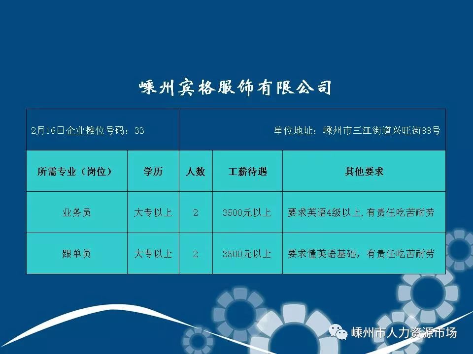 嵊州锦程人才网招聘——连接企业与人才的桥梁